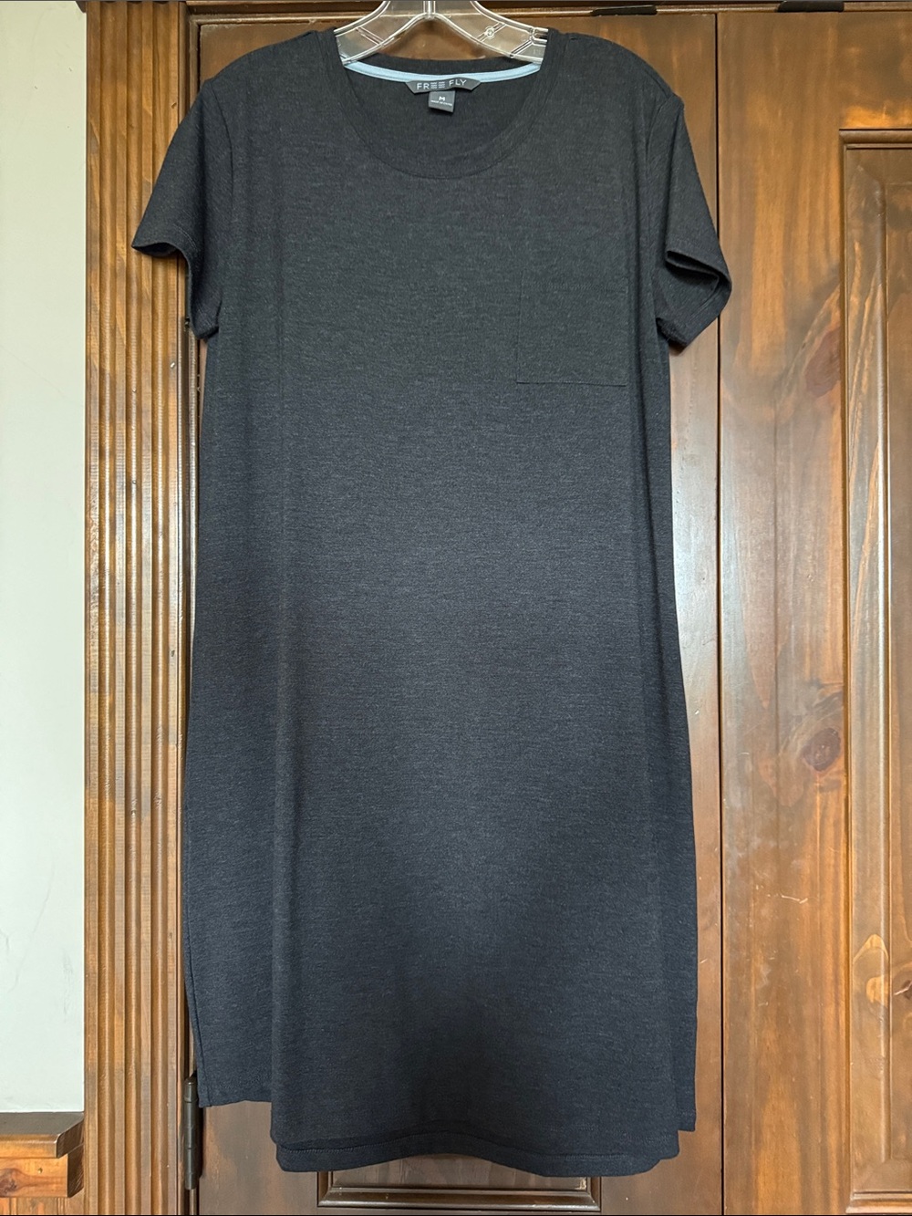 Free Fly Women’s Bamboo Flex Pocket Dress Heather Black Medium
